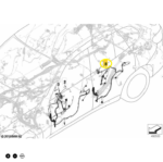 Chicote Forro Porta Bmw X1 M Sport U11 2023 a 2026 Traseiro - Imagem 2