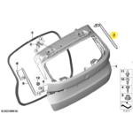 Amortecedor Tampa Porta Malas Bmw X1 U11 2023 a 2026 Dir - Imagem 2