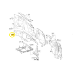 Defletor Termico Corta Fogo Mercedes Benz A35 Amg 2023 Dir - Imagem 2