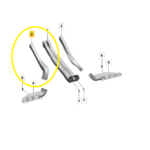 Duto Ar Console Aquecedor Porsche Macan 4S 2025 2026 Esq Oem - Imagem 2