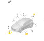 Sensor Keyless Modulo Antena Porsche Macan 4S Ev 2025 2026 - Imagem 2