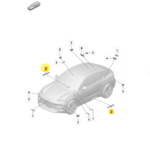 Modulo Antena Keyless Porsche Macan 4S Eletric 2025 2026 - Imagem 2