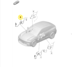 Chicote Porta Porsche Macan 4S Ev 2025 2026 Dianteira Dir - Imagem 2
