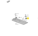 Suporte Gancho Quebra Sol Porsche Macan 4S Ev 2025 2026 Oem - Imagem 2