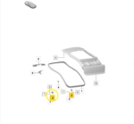 Batente Porta Malas Porsche Macan 4S Ev 2025 2026 Original - Imagem 2