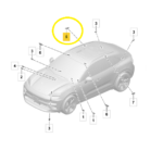 Luz Cortesia Teto Porsche Macan 4S Ev 2025 2026 Traseiro Dir - Imagem 2