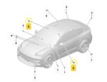 Luz Cortesia Teto Porsche Macan 4S Eletric 2025 2026 Origina - Imagem 2