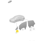 Vidro Fixo Porsche Macan 4S Ev 2025 2026 Dianteiro Esquerdo - Imagem 2