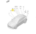 Modulo Amplificador Antena Porsche Macan 4S Ev 2025 2026 Oem - Imagem 2