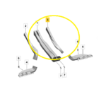 Duto Ar Console Aquecedor Porsche Macan 4S 2025 2026 Dir Oem - Imagem 2