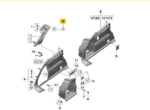 Suporte Guia Painel Coluna Porsche Macan 4S Ev 2025 2026 Esq - Imagem 2