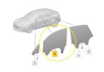 Vidro Mercedes Porsche Macan 4S Ev 2025 2026 Dianteiro Dir - Imagem 2