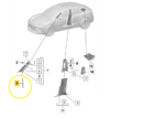 Acabamento Moldura Coluna Porsche Macan 4S Ev 2025 2026  Esq - Imagem 2