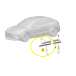 Acabamento Moldura Porta Porsche Macan 4S Ev 25 26 Diant Esq - Imagem 2