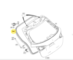 Borracha Tampa Porta Malas Mercedes Benz A35 Amg 2019 a 2023 - Imagem 2