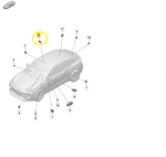 Botão Memoria Banco Trava Porta Porsche Macan 4S Ev 26 Dir - Imagem 2