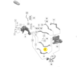 Tubo Mangueira Agua Motor Porsche Macan 4S Ev 2025 2026 Oem - Imagem 2