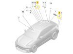 Modulo Antena Porsche Macan 4S Eletric 2025 2026 Traseira - Imagem 2