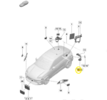 Suporte Sensor Ponto Cego  Porsche Macan 4S 2025 2026 Esq - Imagem 2