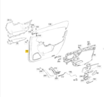 Forro Porta Mercedes Benz A35 Amg 2019 a 2023 Dianteira Dir - Imagem 2
